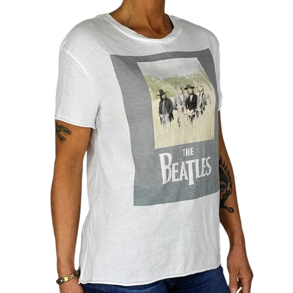 The Beatles Band Shirt Size Small White Short Slee - Picture 4 of 5